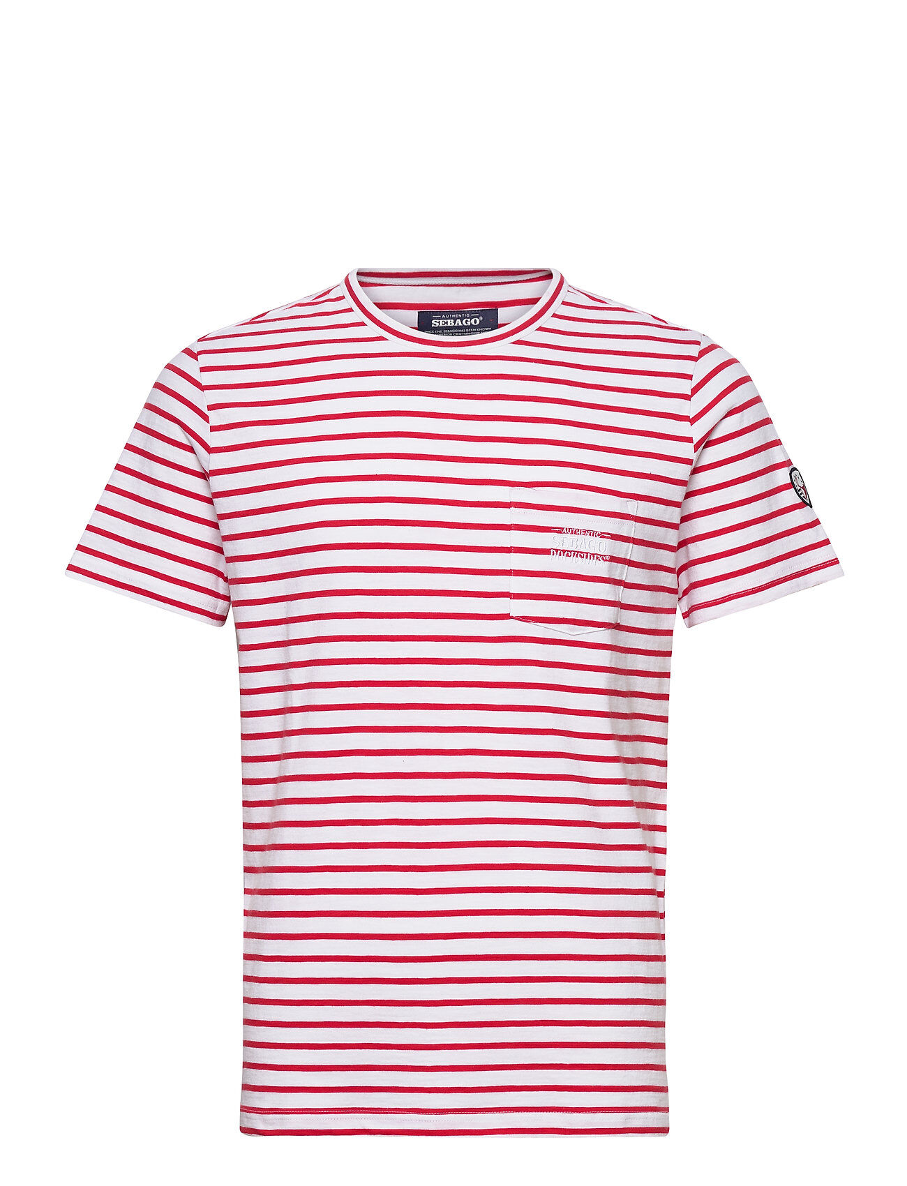 Sebago Docksides Sail Tee T-shirts Short-sleeved Rød Sebago