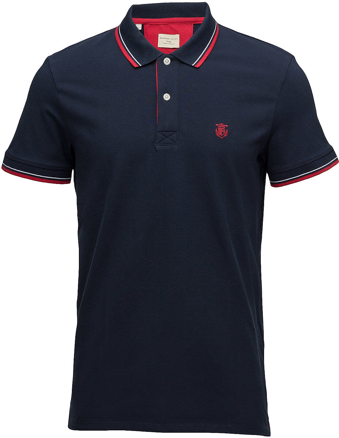 Selected Homme Slhnewseason Ss Polo W Noos Polos Short-sleeved Blå Selected Homme