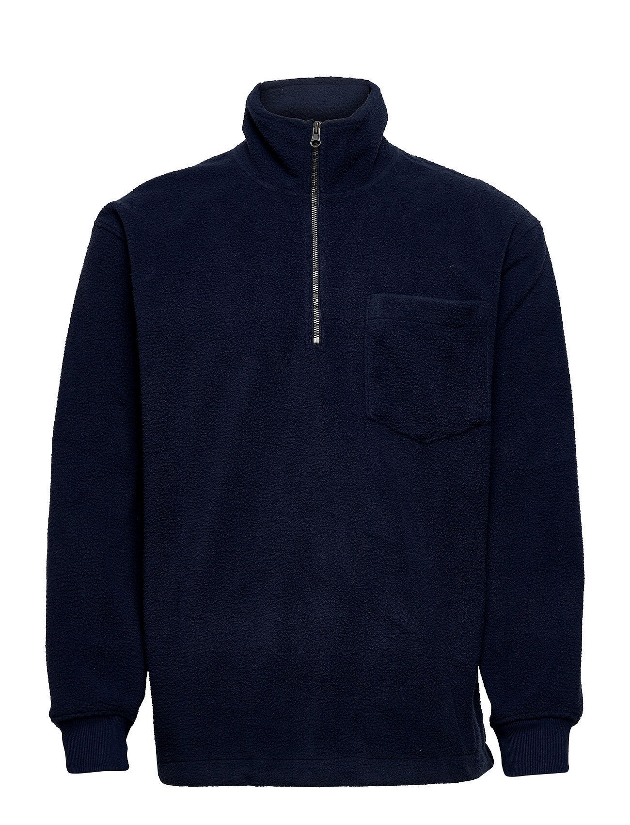 Selected Homme Slhrelaxbrenan High Neck Sweat W Sweat-shirts & Hoodies Fleeces & Midlayers Blå Selected Homme