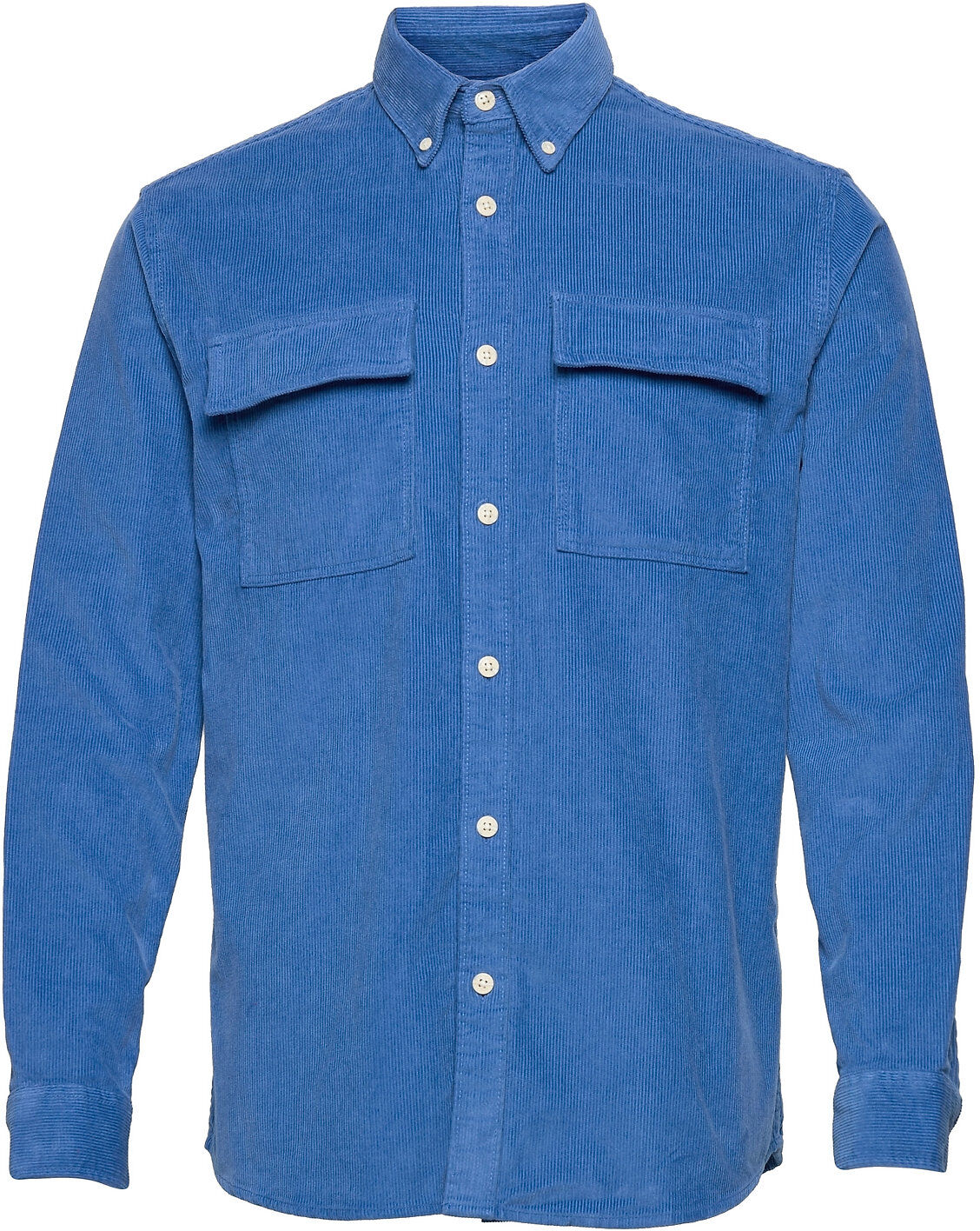 Selected Homme Slhregasgar Shirt Ls Cord Skjorte Uformell Blå Selected Homme