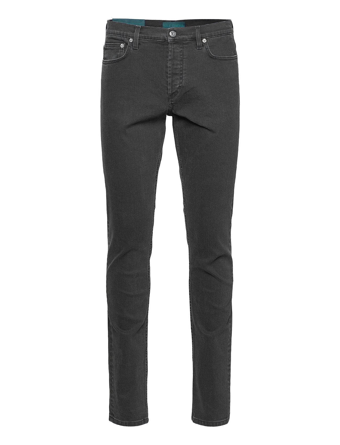 Self Cinema Mens Slim Jean Slim Jeans Svart Self Cinema