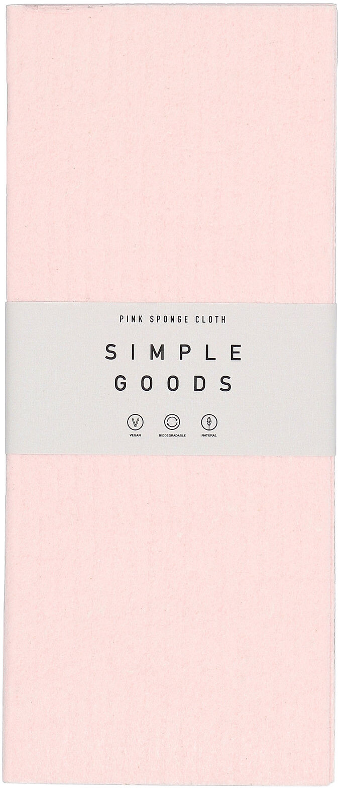 Simple Goods Sponge Cloth Pink Home Kitchen Wash & Clean Dishes Cloths & Dishbrush Rosa Simple Goods