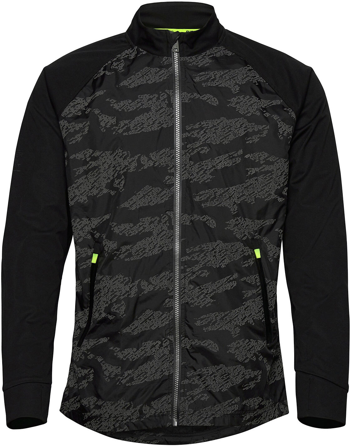 Superdry Training Stretch Hybrid Zip Through Sweat-shirt Genser Svart Superdry