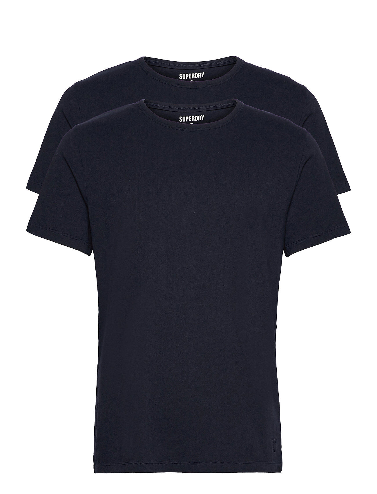 Superdry Sdry Laundry Slim Tee 2 Pack T-shirts Short-sleeved Blå Superdry