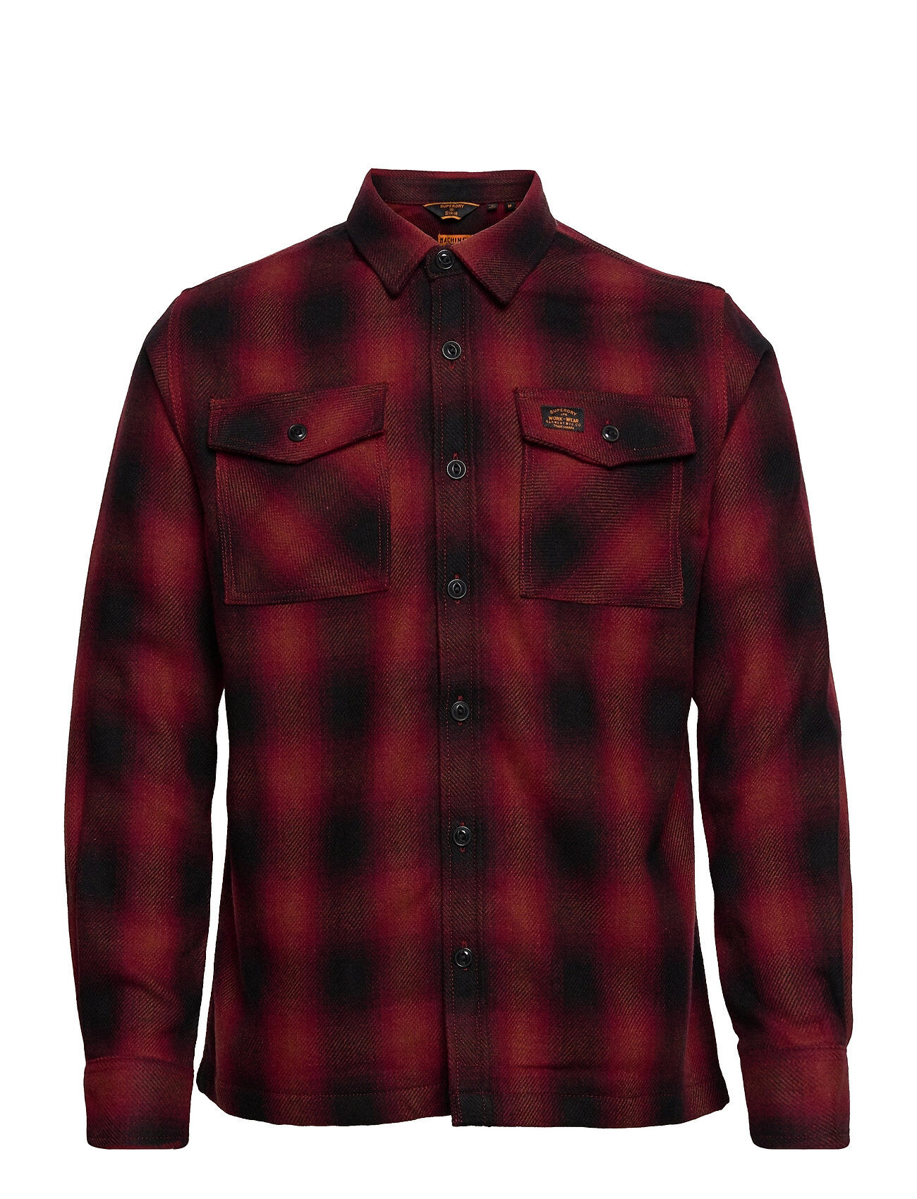 Superdry Wool Miller Overshirt Overshirts Rød Superdry