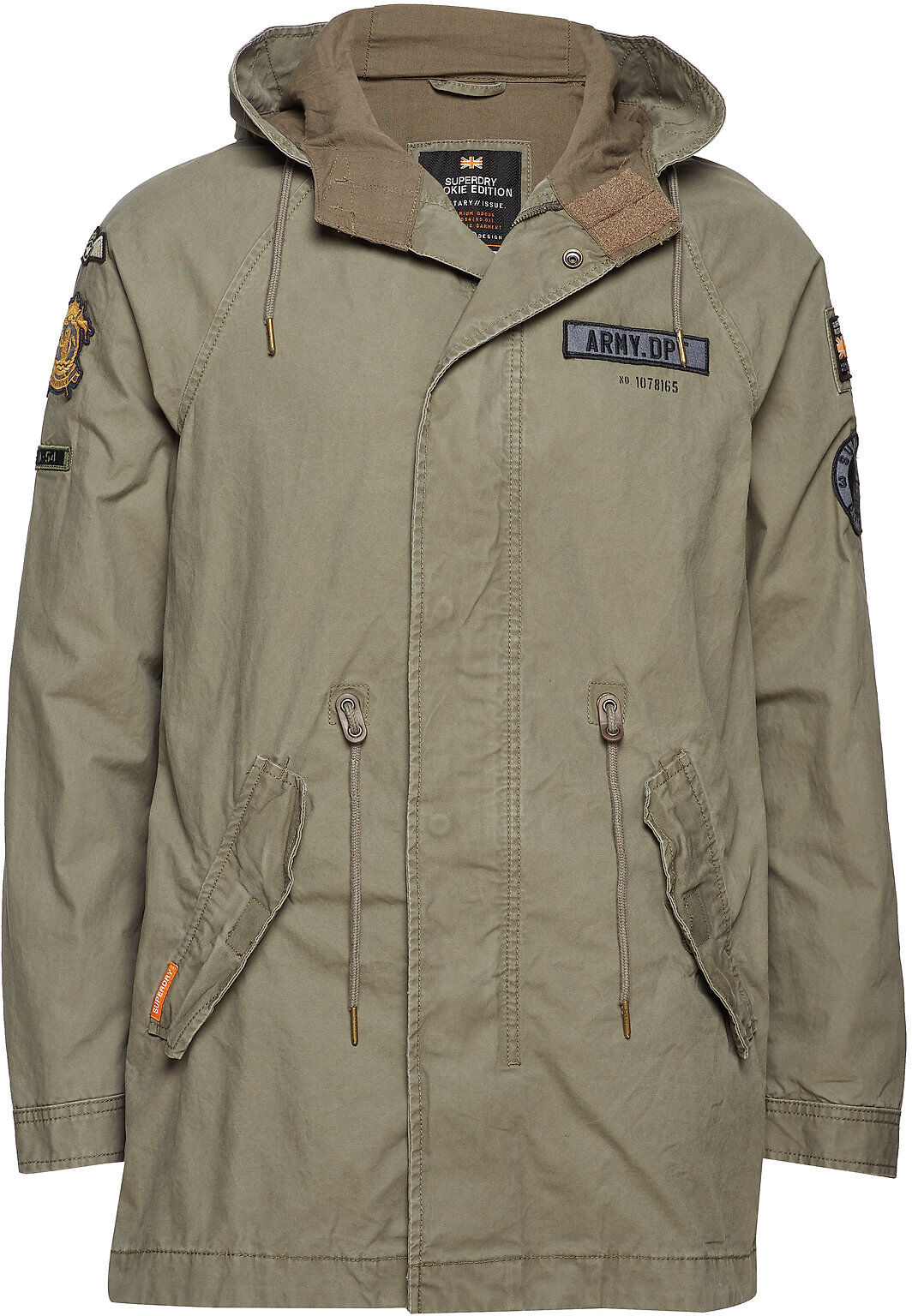 Superdry Rookie Aviator Patched Parka Parkas Jakke Grønn Superdry