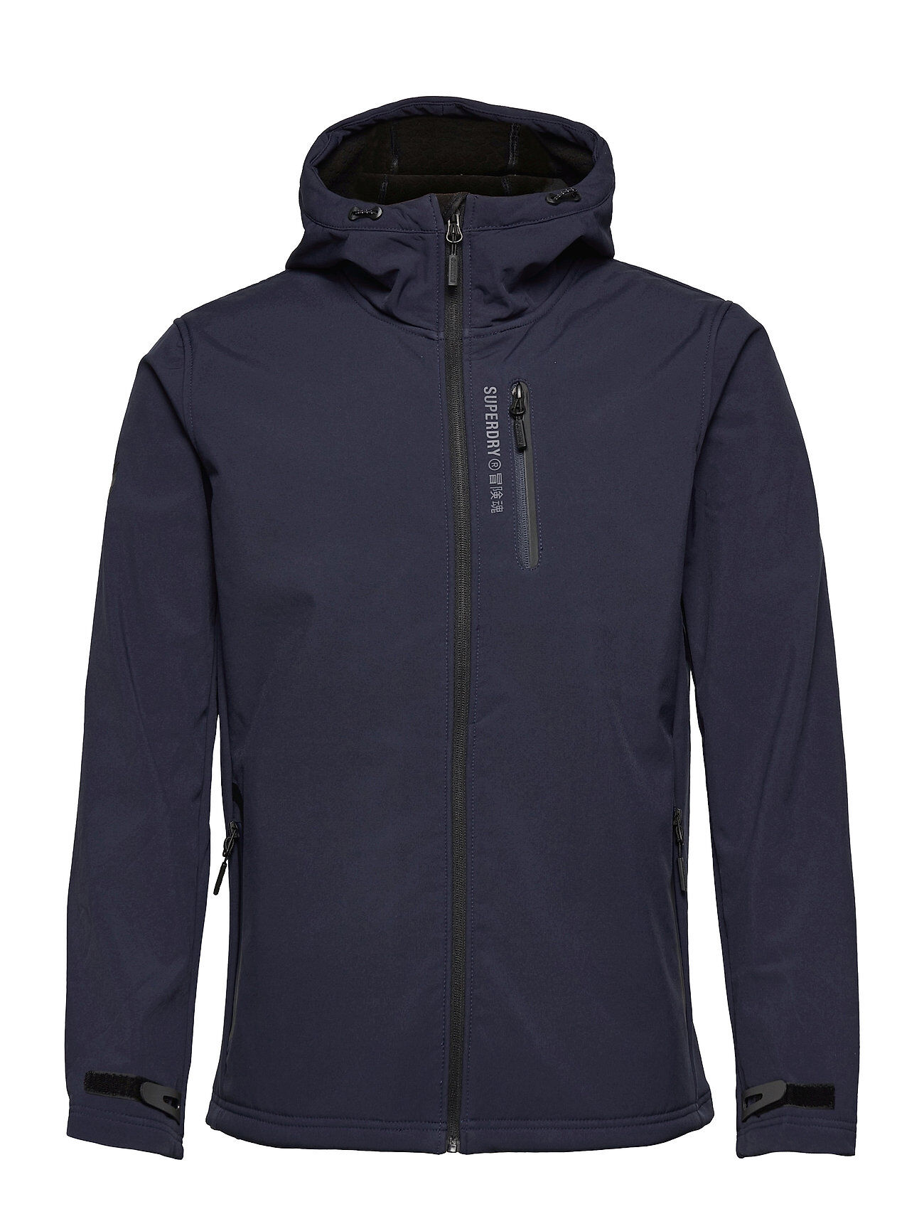 Superdry Hooded Softshell Tynn Jakke Blå Superdry