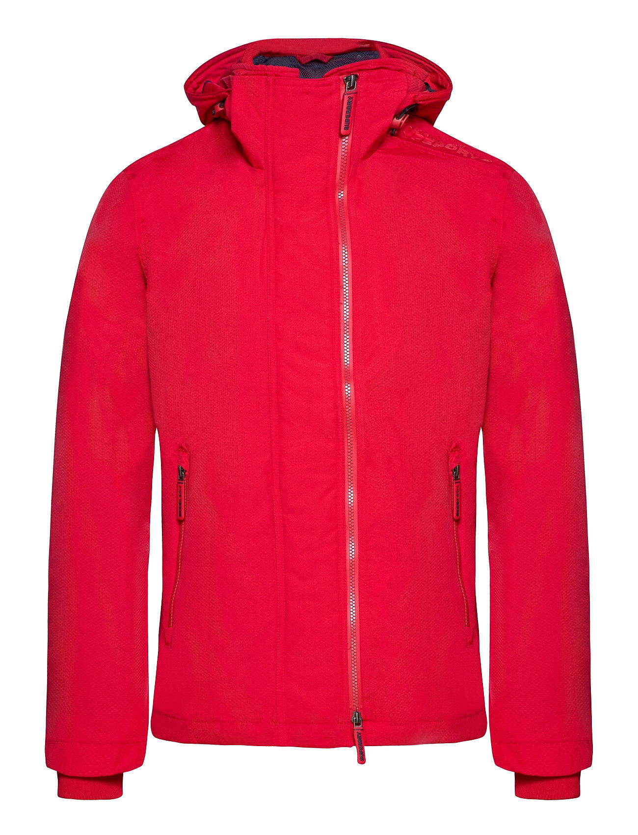 Superdry Tech Hood Pop Zip Windcheater Tynn Jakke Rød Superdry