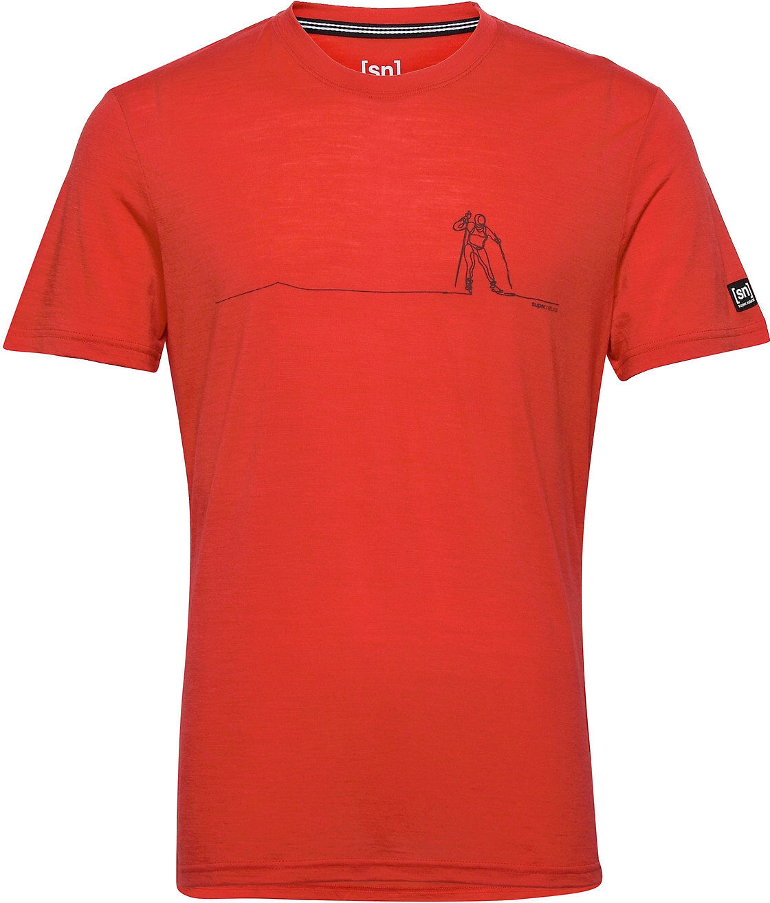 super.natural M Cross Country Tee T-shirts Short-sleeved Rød Super.natural