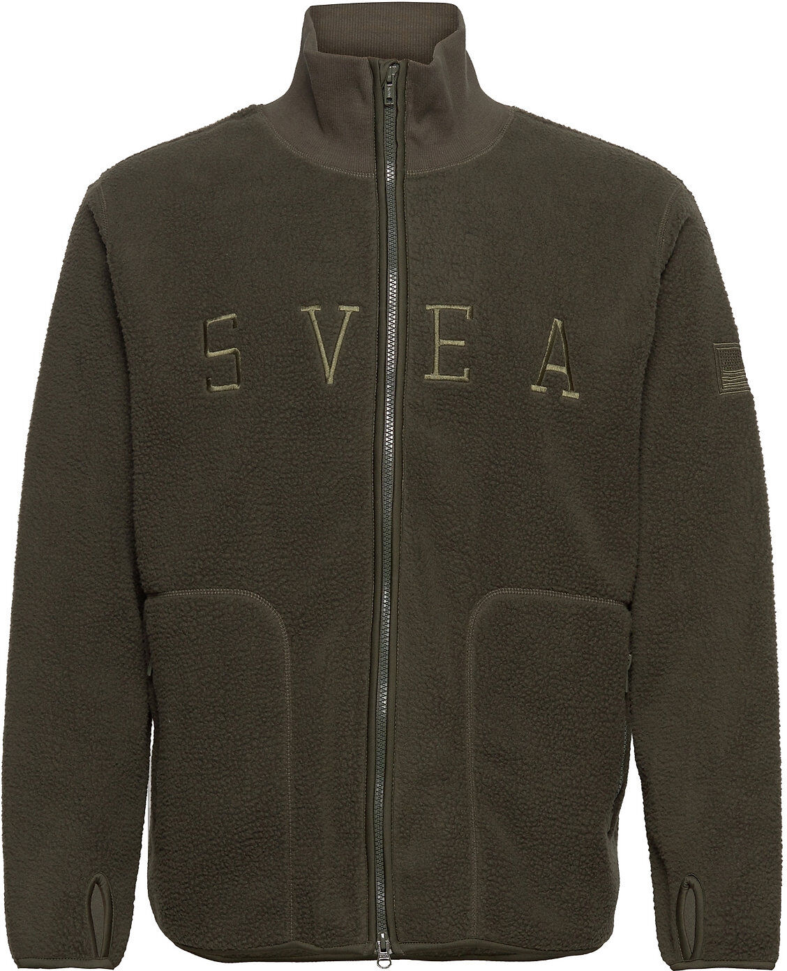 Svea M. Pile Turtle Zip Sweat Sweat-shirts & Hoodies Fleeces & Midlayers Grønn Svea