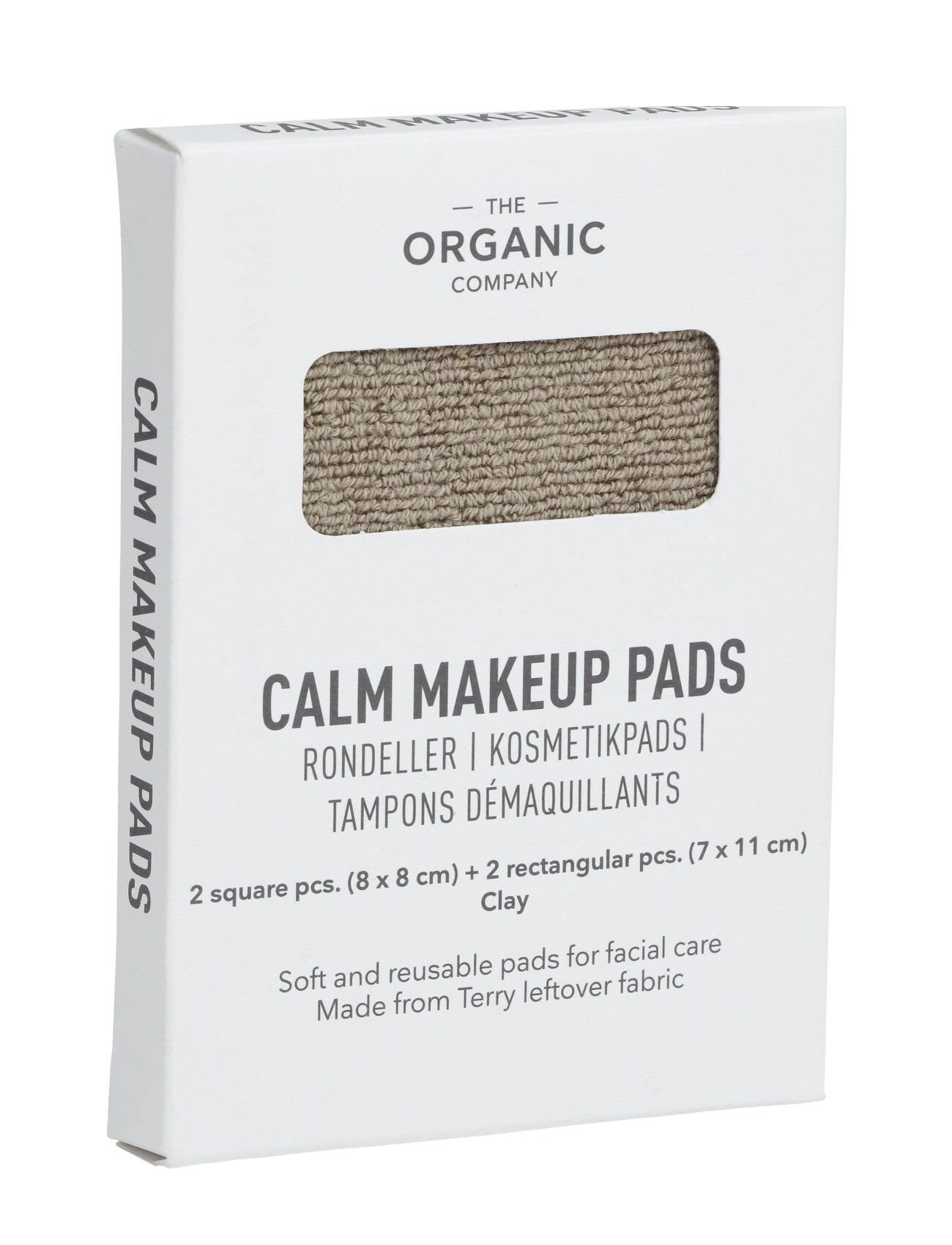 The Organic Company Calm Makeup Pads Home Bathroom Textiles Towels Beige The Organic Company