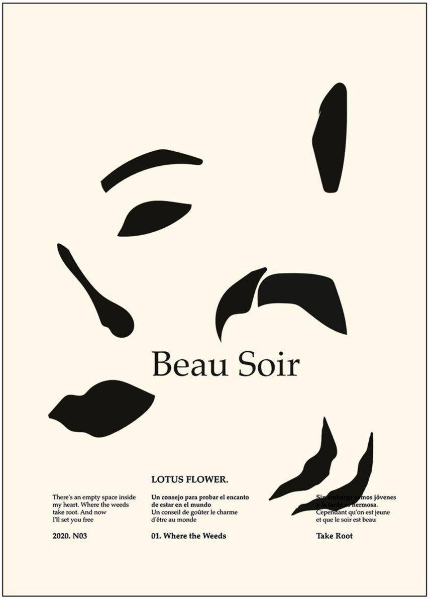 The Poster Club Beau-Soir Home Decoration Posters & Frames Posters Graphical Patterns Multi/mønstret The Poster Club