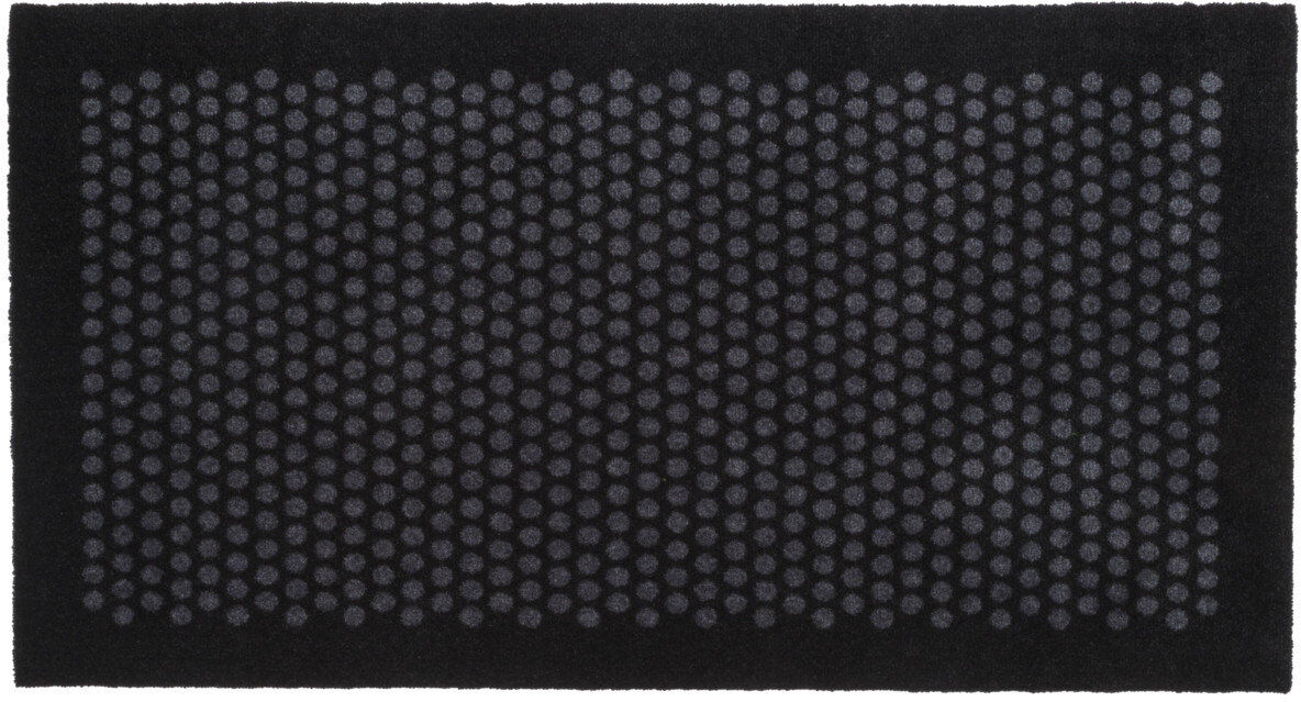 tica copenhagen Floormat Polyamide, 120X67 Cm, Dot Design Home Textiles Rugs & Carpets Door Mats Svart Tica Copenhagen