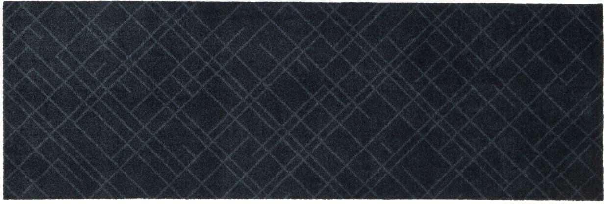 tica copenhagen Floormat Polyamide, 200X67 Cm, Lines Design Home Textiles Rugs & Carpets Hallway Runners Grå Tica Copenhagen