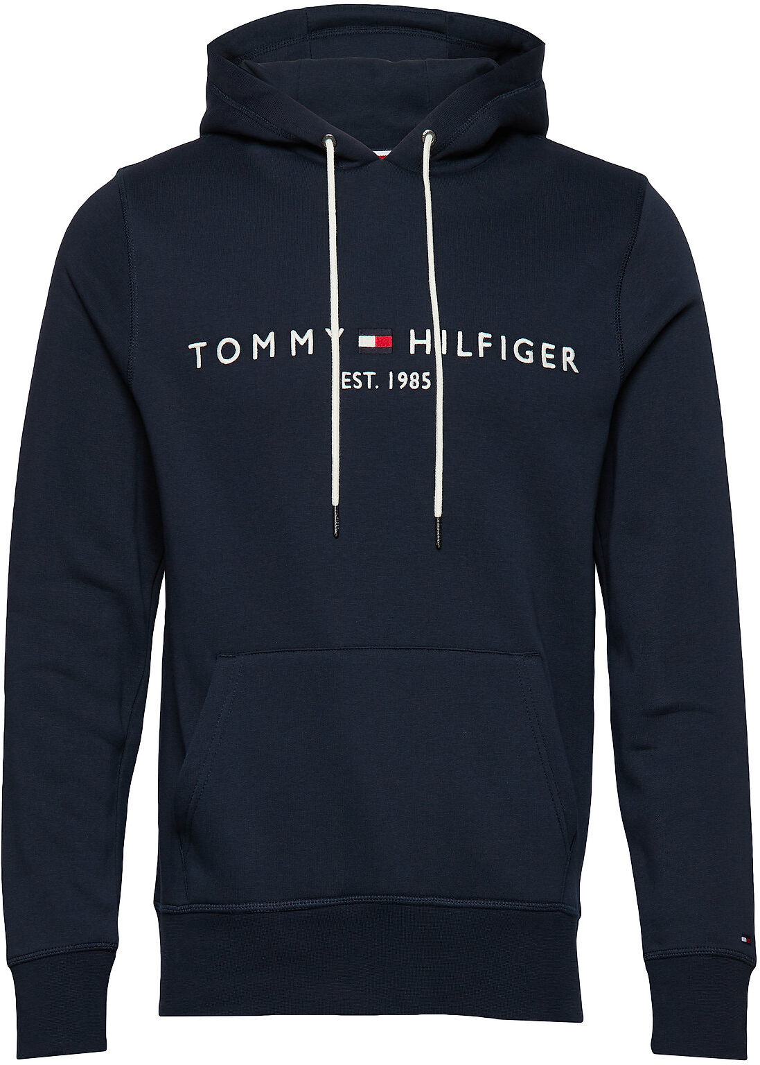 Tommy Hilfiger Core Tommy Logo Hoody Hettegenser Genser Blå Tommy Hilfiger