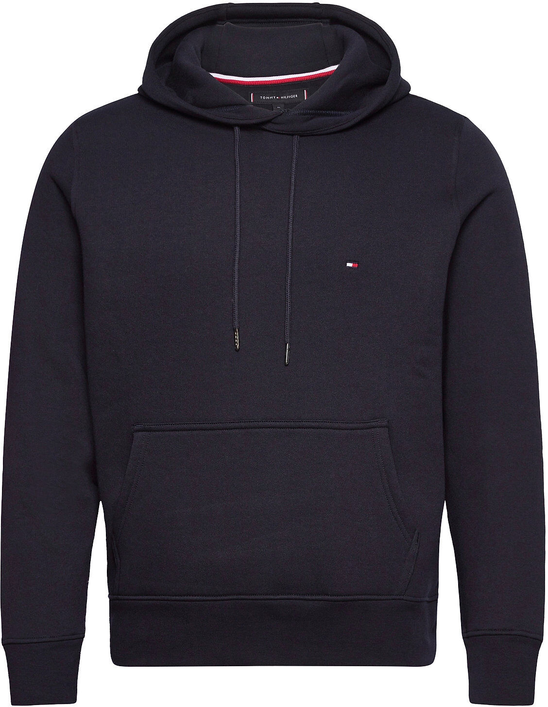 Tommy Hilfiger Basic Flag Hoody Hettegenser Genser Blå Tommy Hilfiger