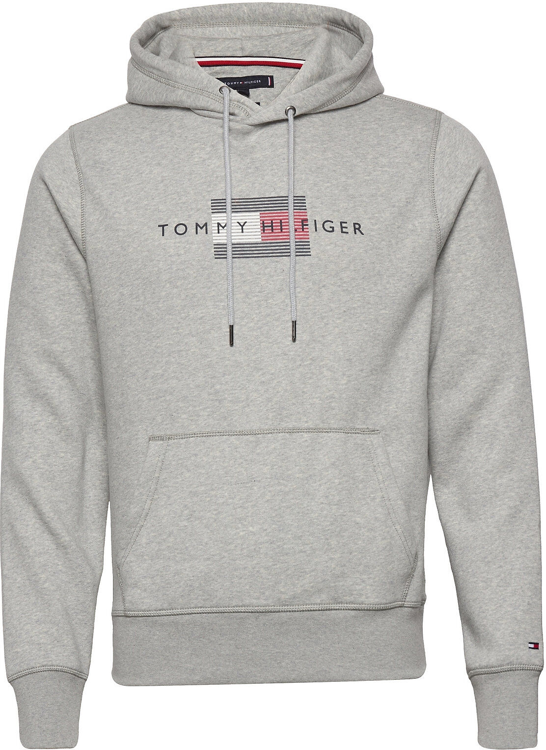 Tommy Hilfiger Lines Hilfiger Hoody Hettegenser Genser Grå Tommy Hilfiger