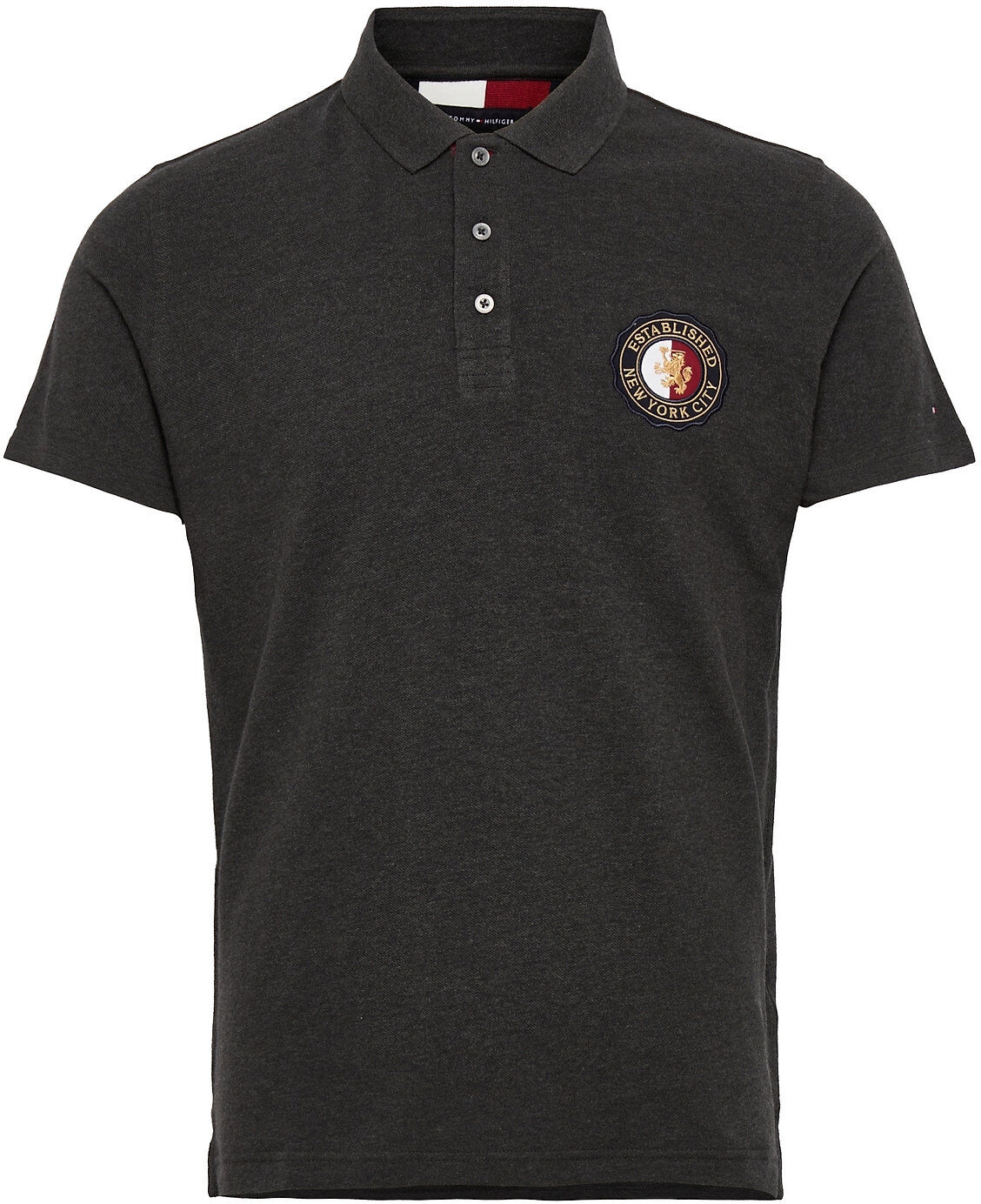 Tommy Hilfiger Icon Hilfiger Regular Polo Polos Short-sleeved Grå Tommy Hilfiger