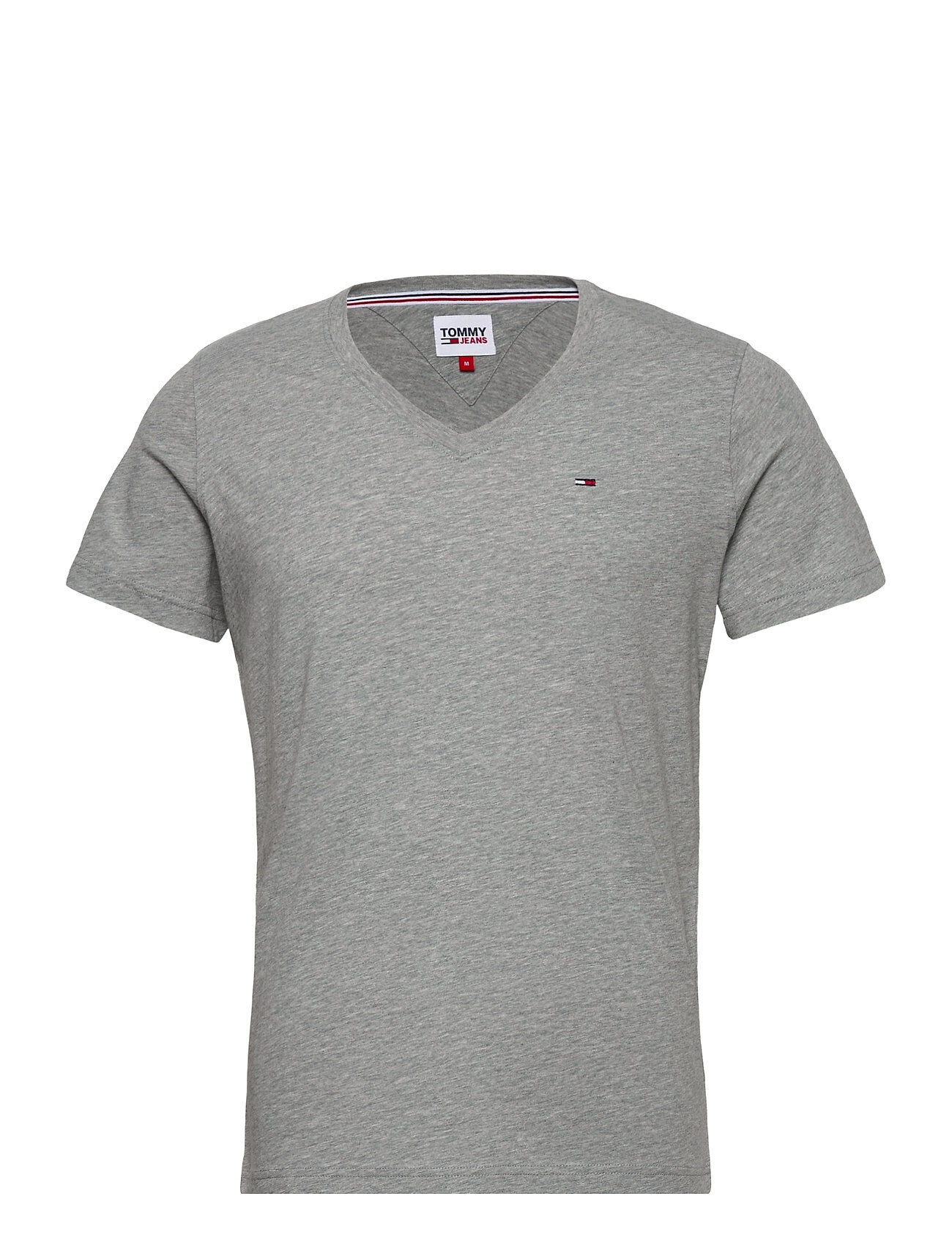 Tommy Jeans Tjm Original Jersey V Neck Tee T-shirts Short-sleeved Grå Tommy Jeans