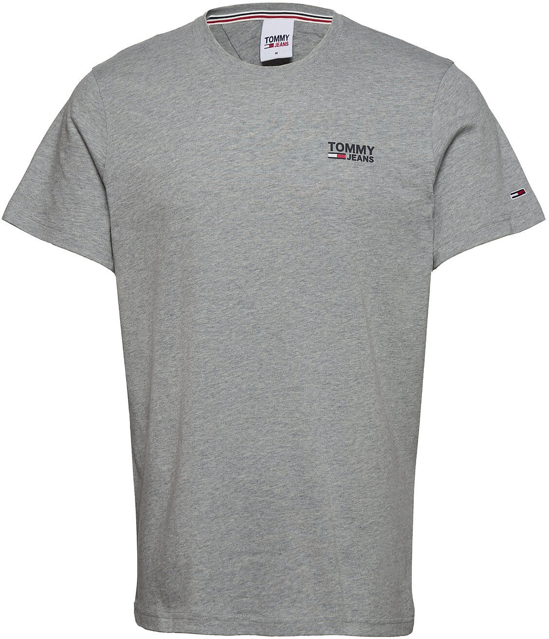 Tommy Jeans Tjm Regular Corp Logo C Neck T-shirts Short-sleeved Grå Tommy Jeans