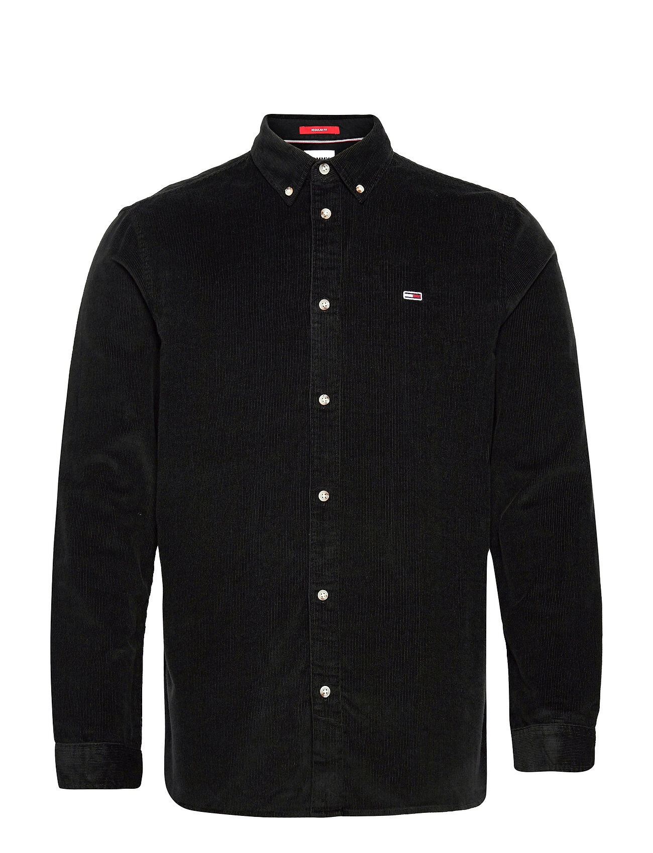 Tommy Jeans Tjm Regular Cord Shirt Skjorte Uformell Svart Tommy Jeans