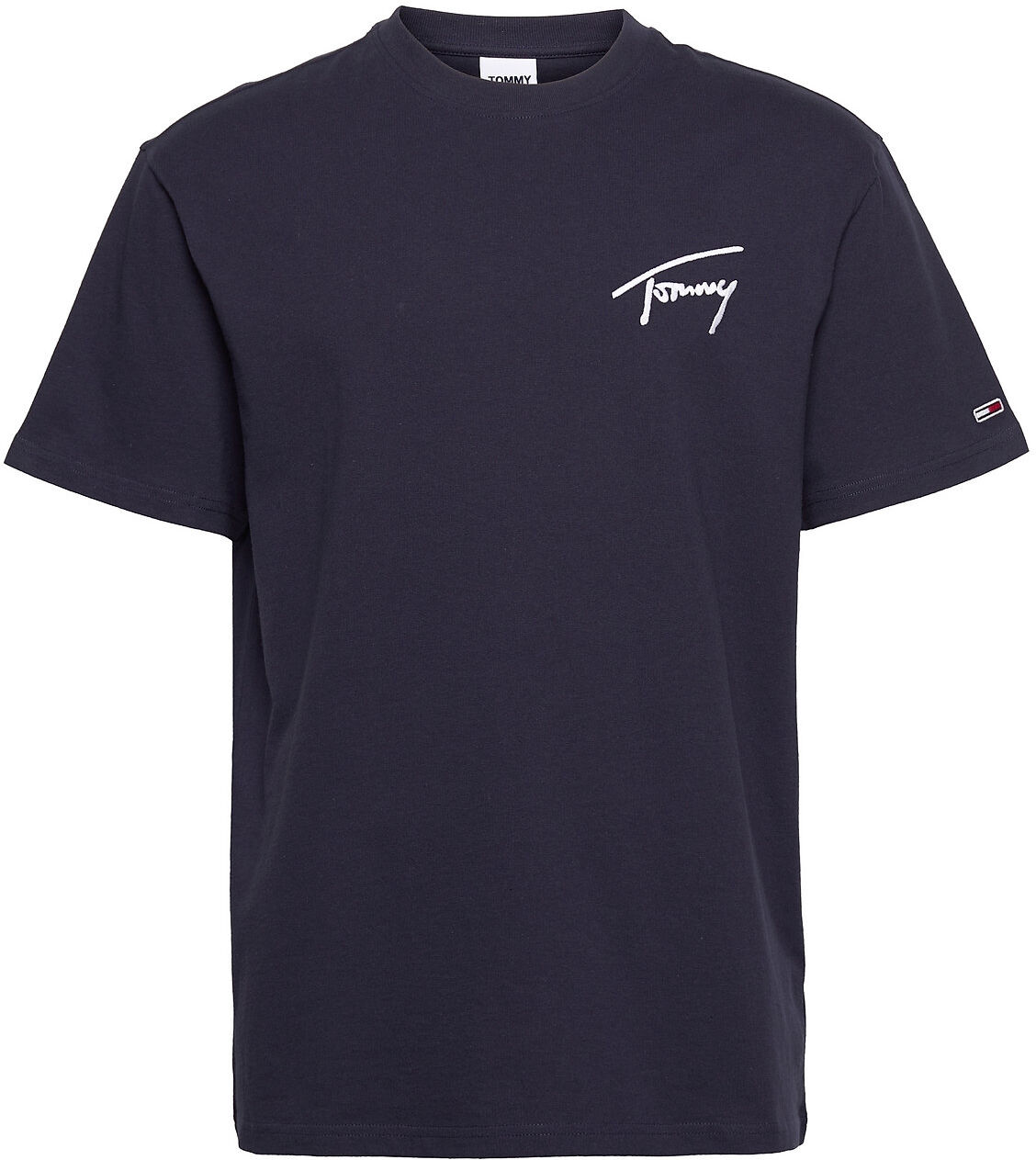 Tommy Jeans Tjm Tommy Signature Tee T-shirts Short-sleeved Blå Tommy Jeans