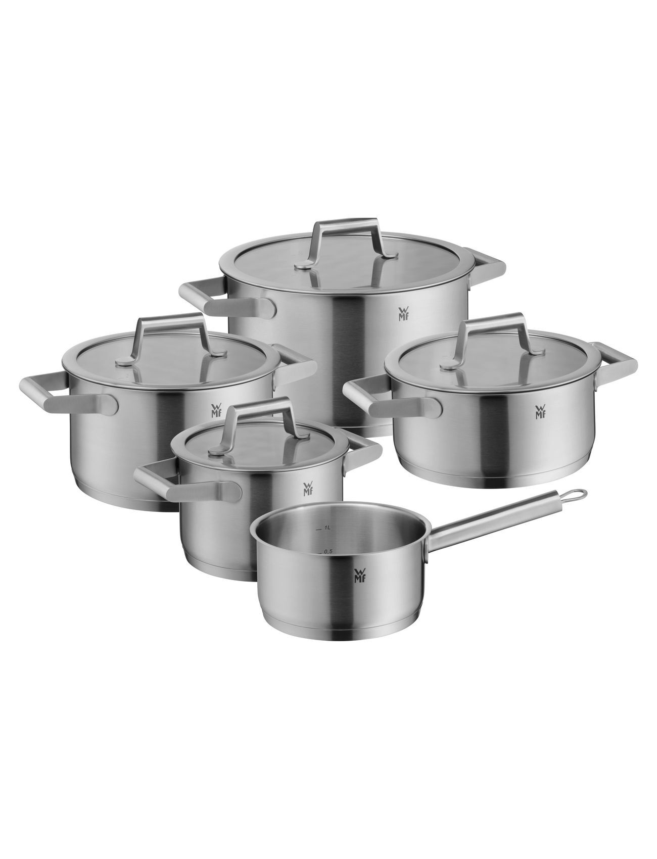 WMF Comfort Line 5 Deler Grytsett Home Kitchen Pots & Pans Saucepan Sets Sølv WMF