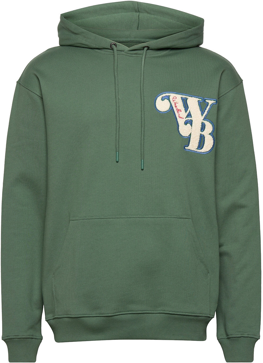 Woodbird Dash Badge Hoodie Hettegenser Genser Grønn Woodbird