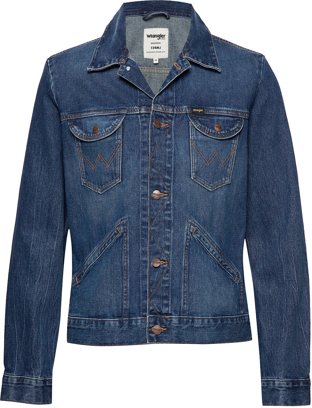 Wrangler 124Mj Dongerijakke Denimjakke Blå Wrangler