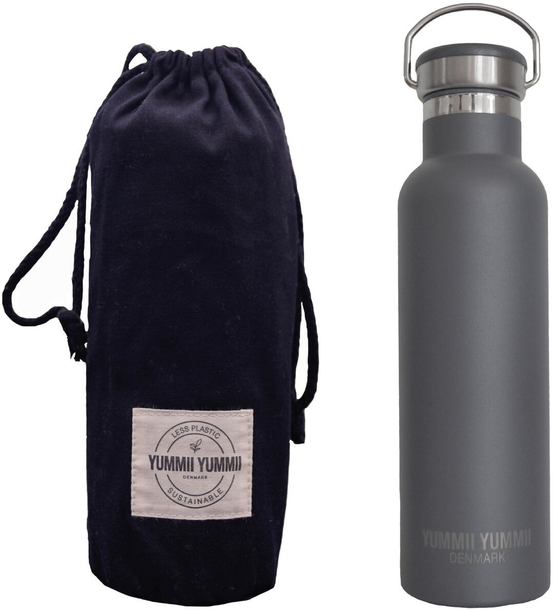 Yummii Yummii Thermobottle Medium Home Kitchen Thermal Bottles Grå Yummii Yummii