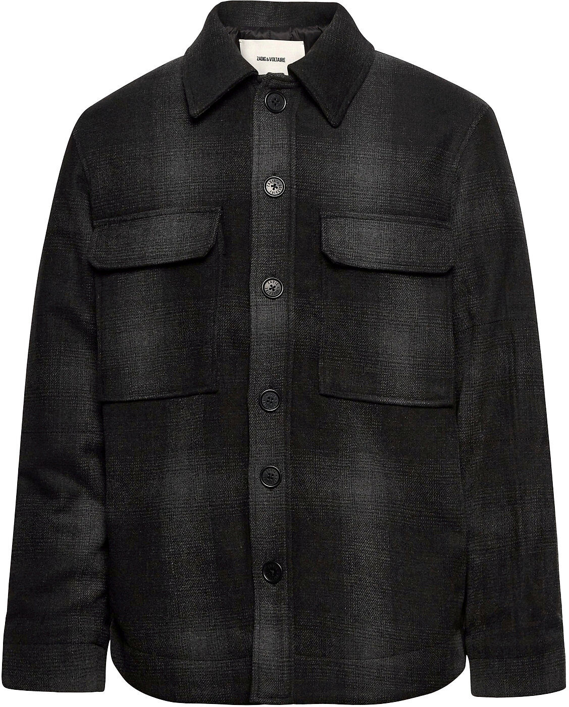 Zadig & Voltaire Bryant Flannel Check Outerwear Overshirts Svart Zadig & Voltaire