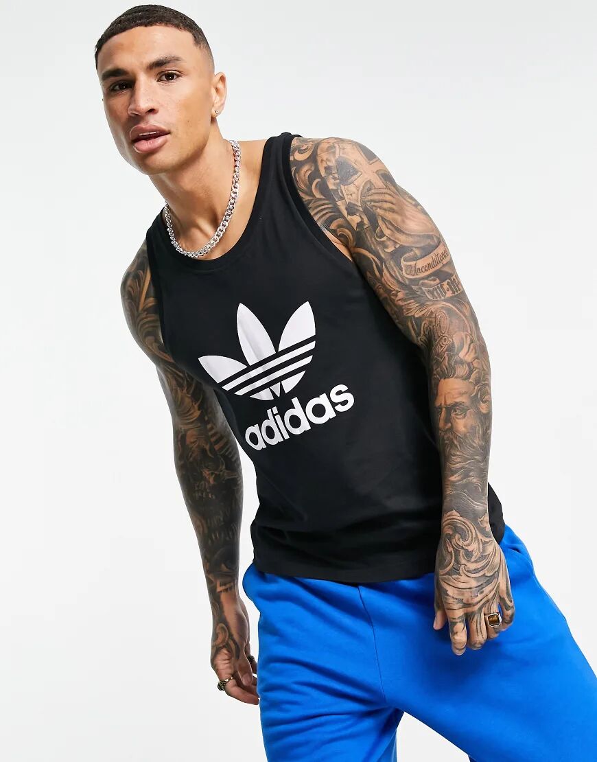 adidas Originals adicolor vest with trefoil logo in black  Black