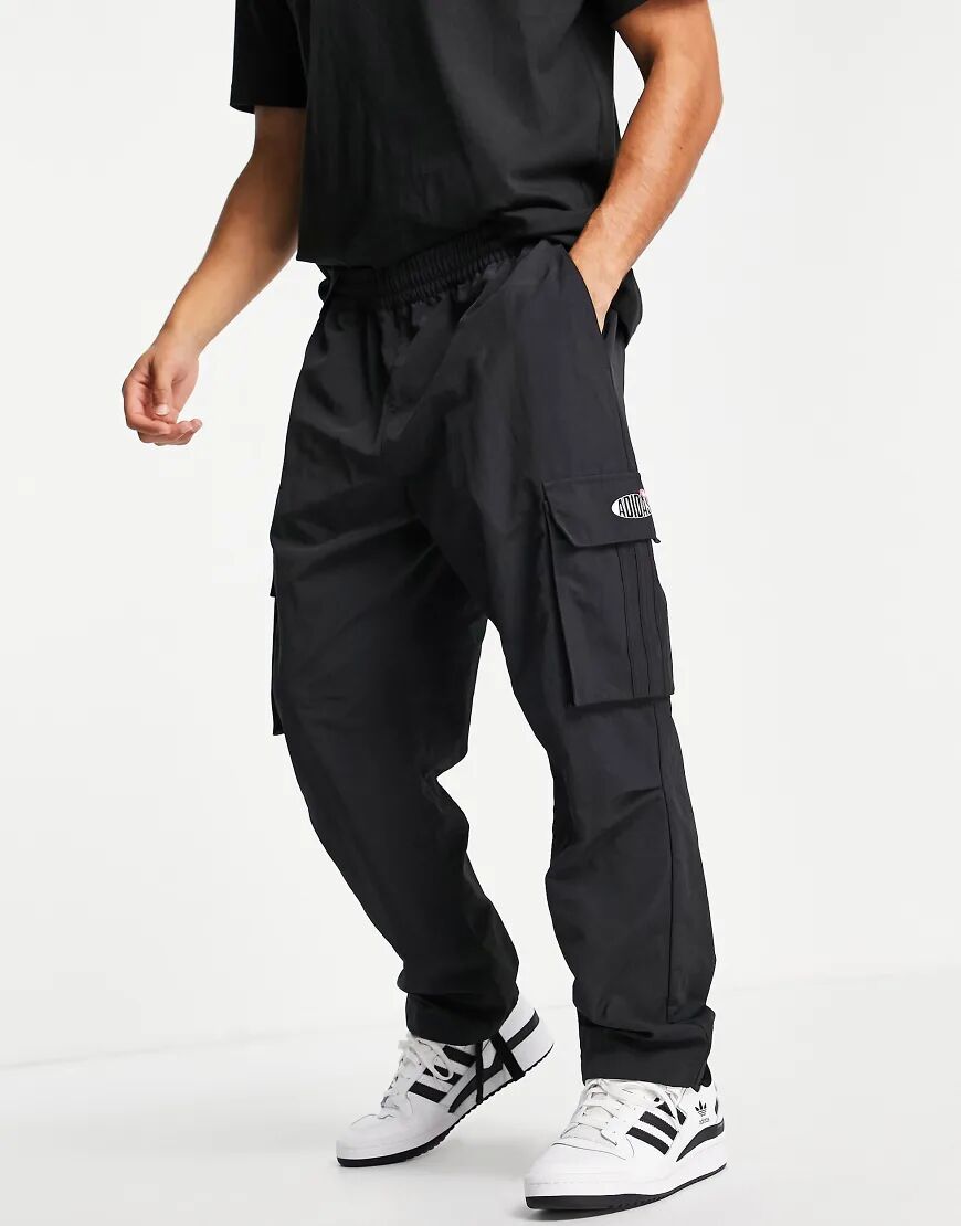 adidas Originals 'Area 33' cargo trousers in black  Black