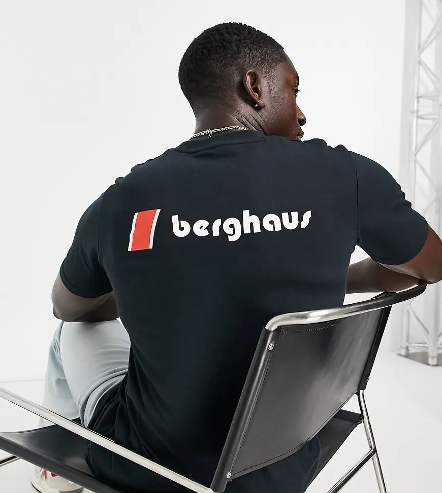 Berghaus Heritage Front and Back Logo t-shirt in black Exclusive at ASOS  Black