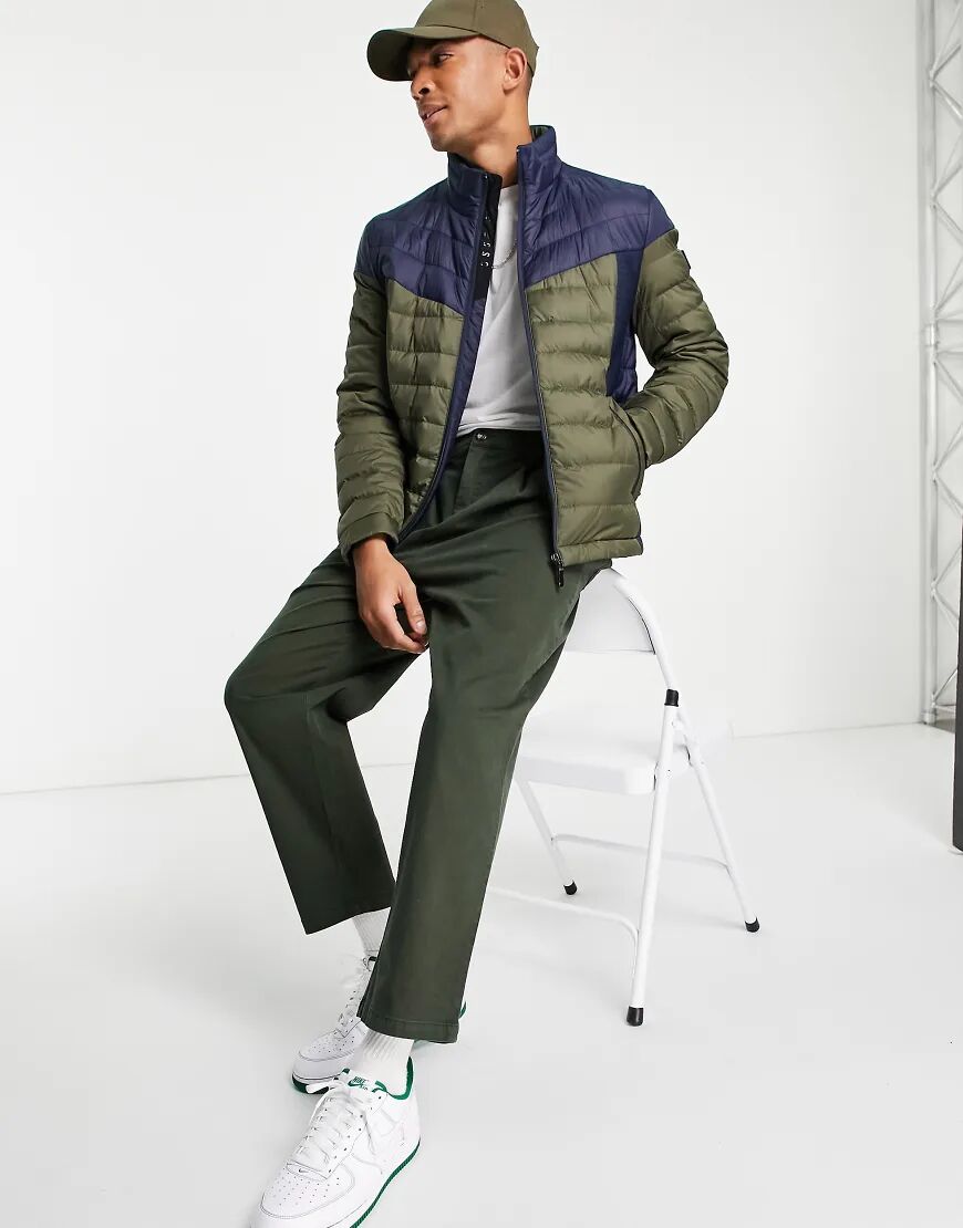 BOSS Athleisure Vail lightweight jacket-Green  Green