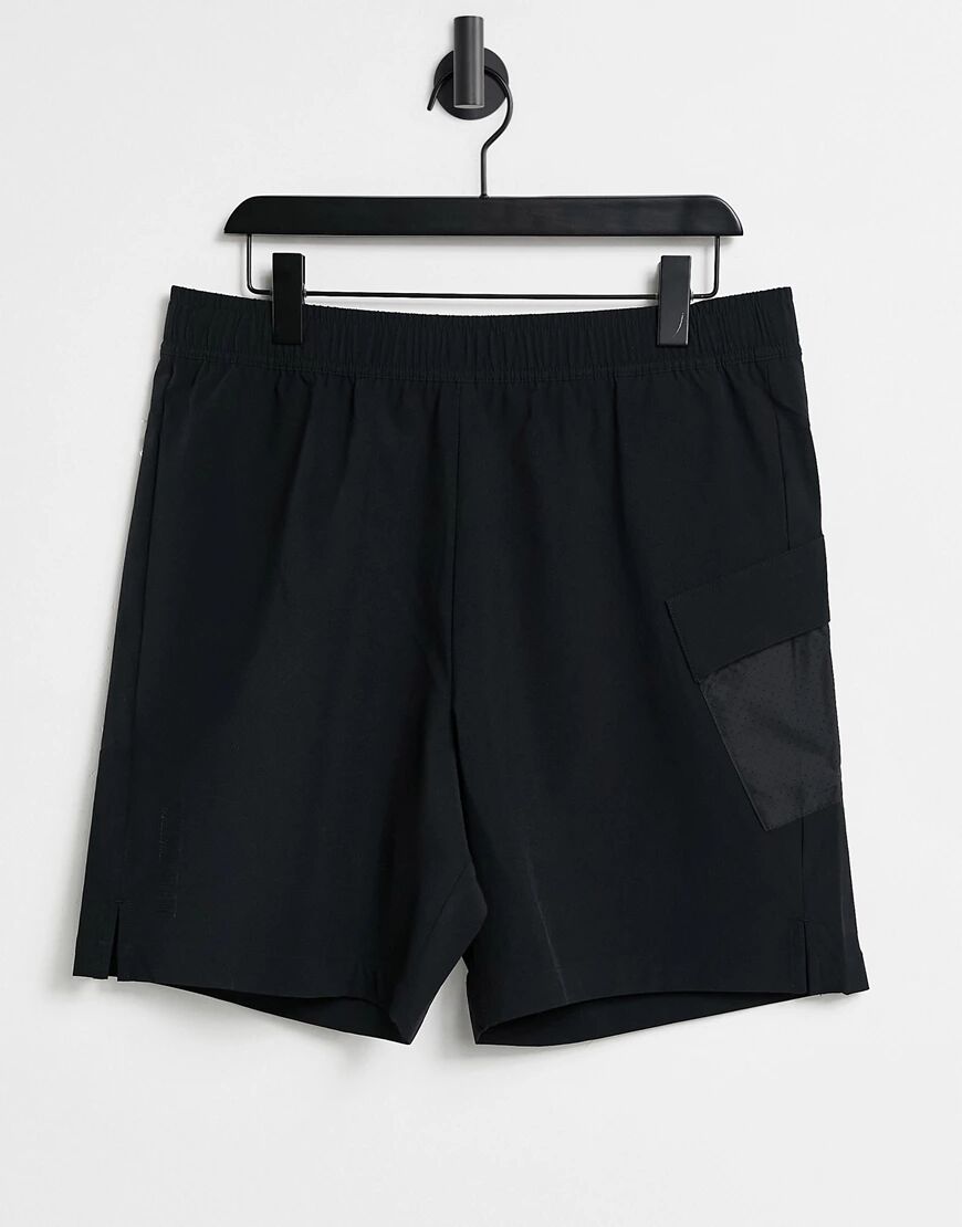 Calvin Klein Sport tech training 7 inch woven shorts-Black  Black