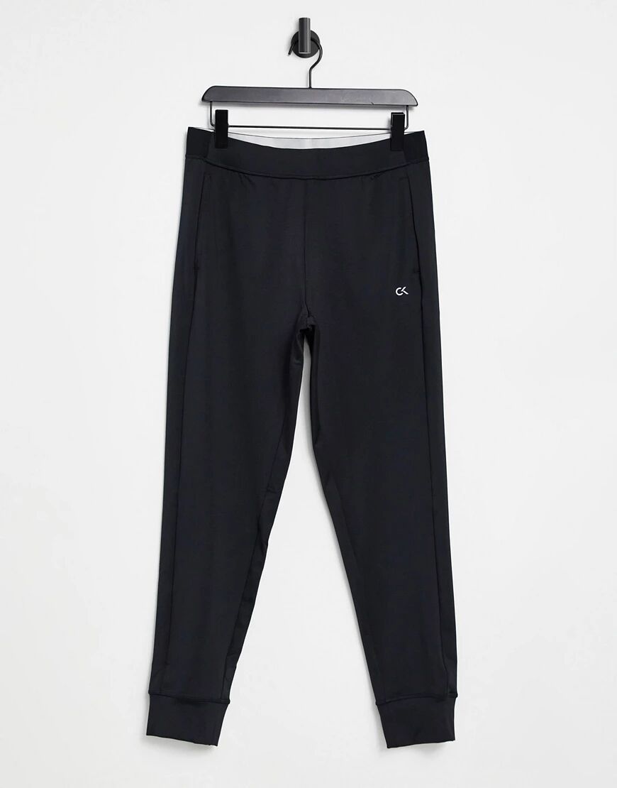 Calvin Klein Sport training knit joggers-Black  Black