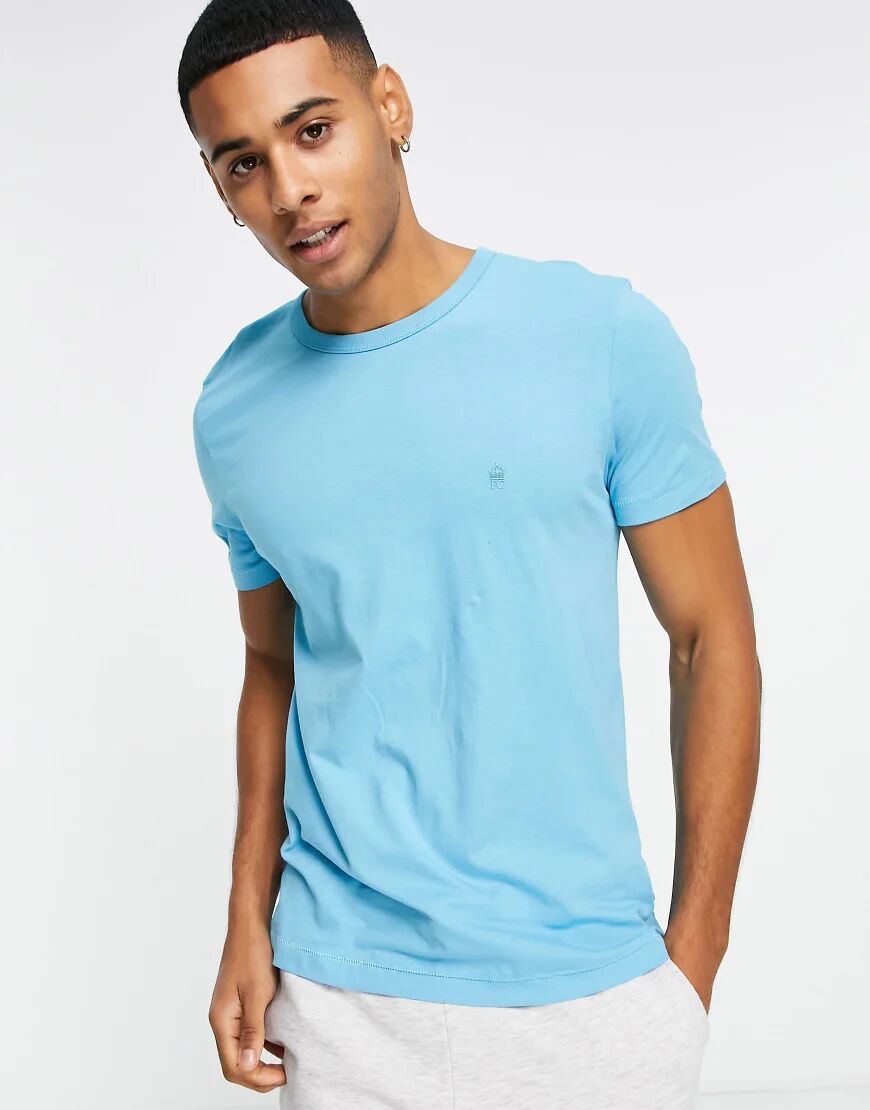 French Connection crew neck t-shirt in aqua blue  Blue