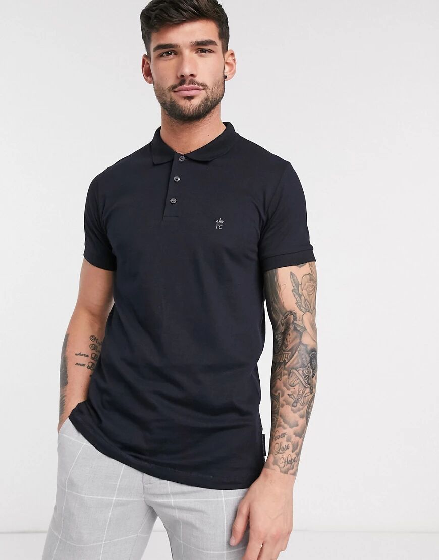 French Connection Essentials polo in navy  Navy