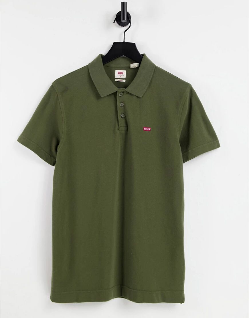 Levis Levi's polo shirt in green with small logo  Green