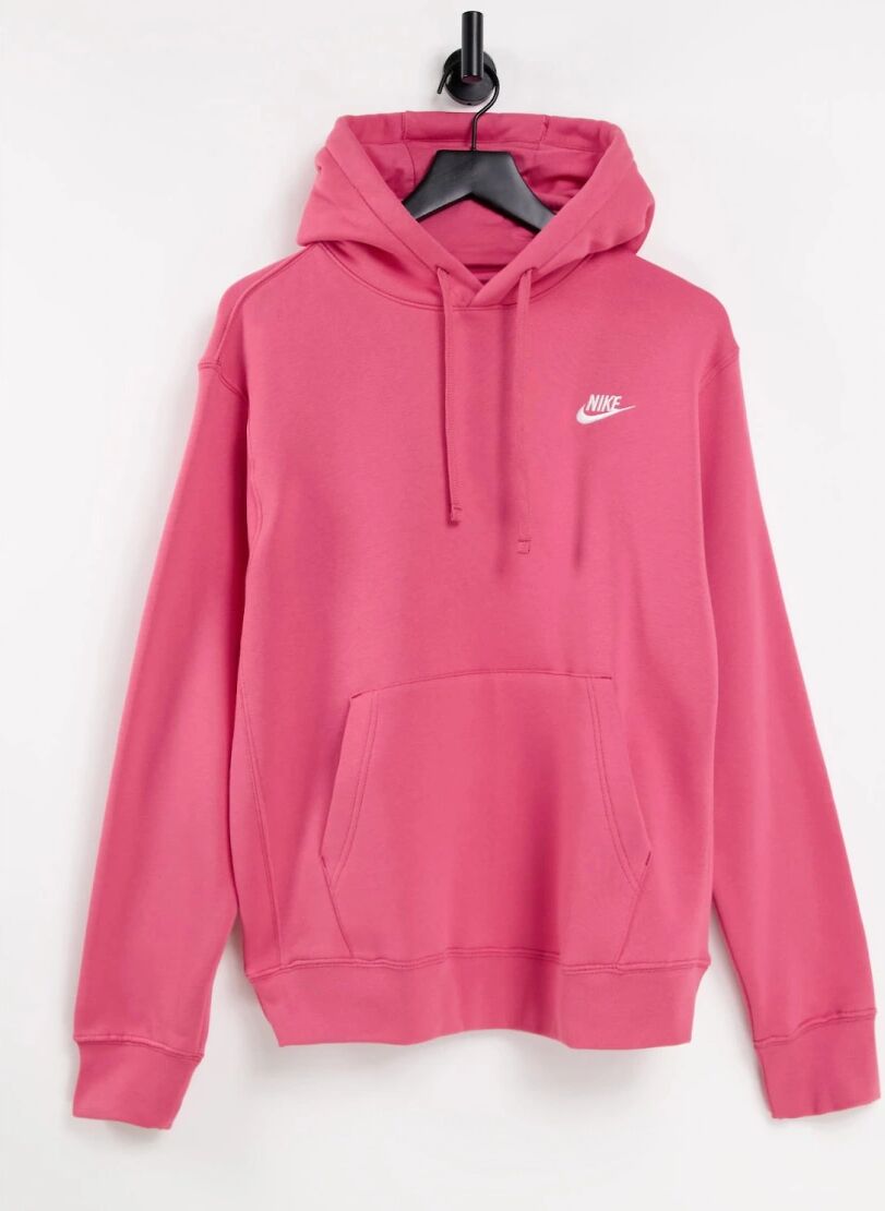 Nike Club hoodie in archaeo pink  Pink