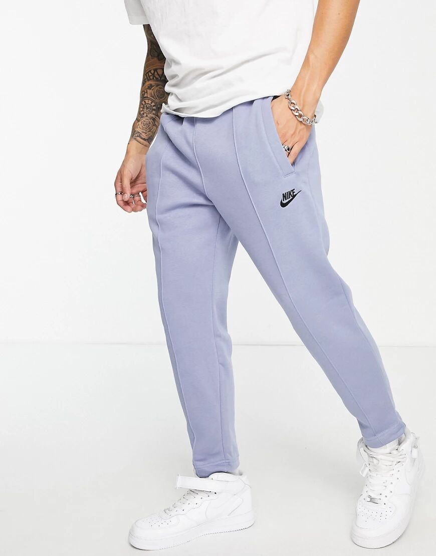 Nike Club logo tapered fit joggers in ashen slate-Blue  Blue