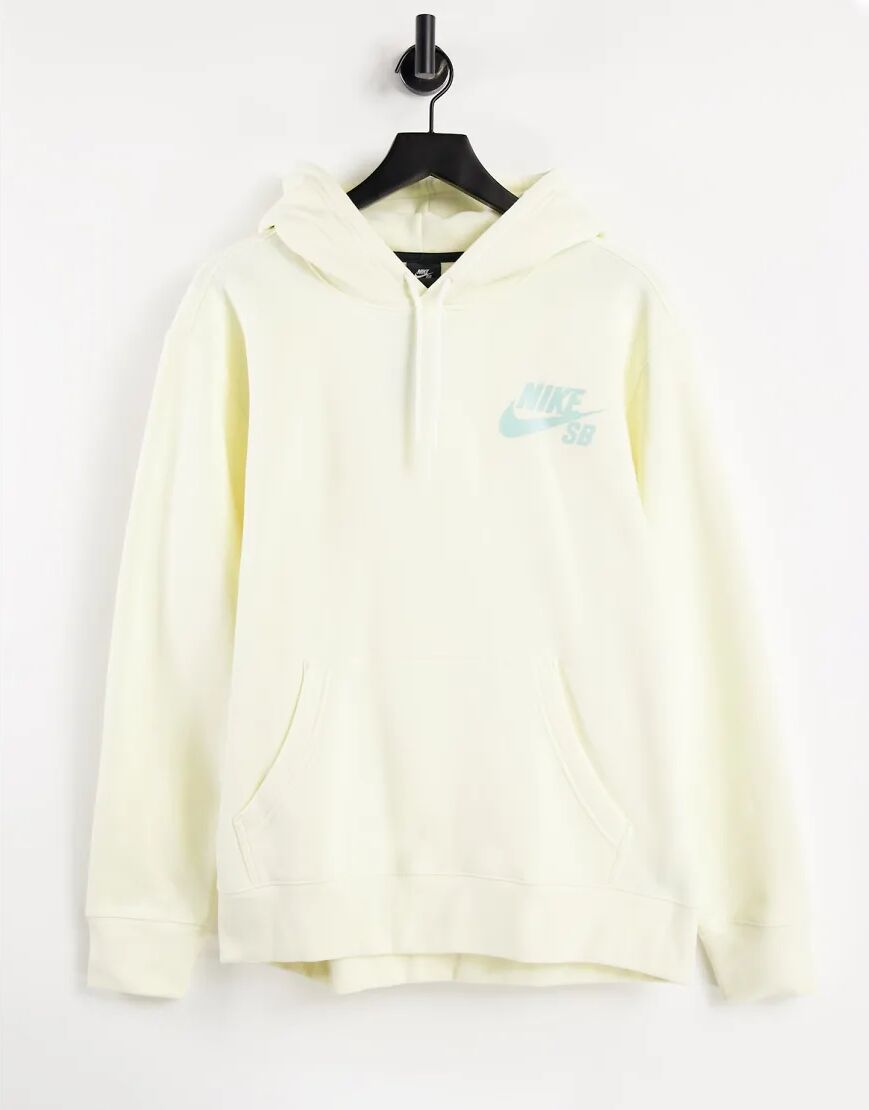 Nike SB Icon hoodie in cream-Neutral  Neutral