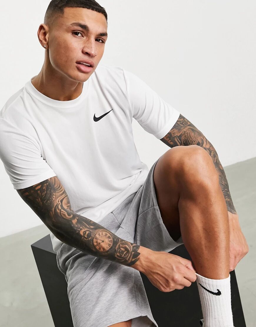 Nike Training SuperSet t-shirt in white  White
