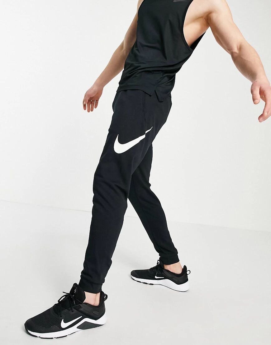 Nike Training Swoosh joggers in black  Black