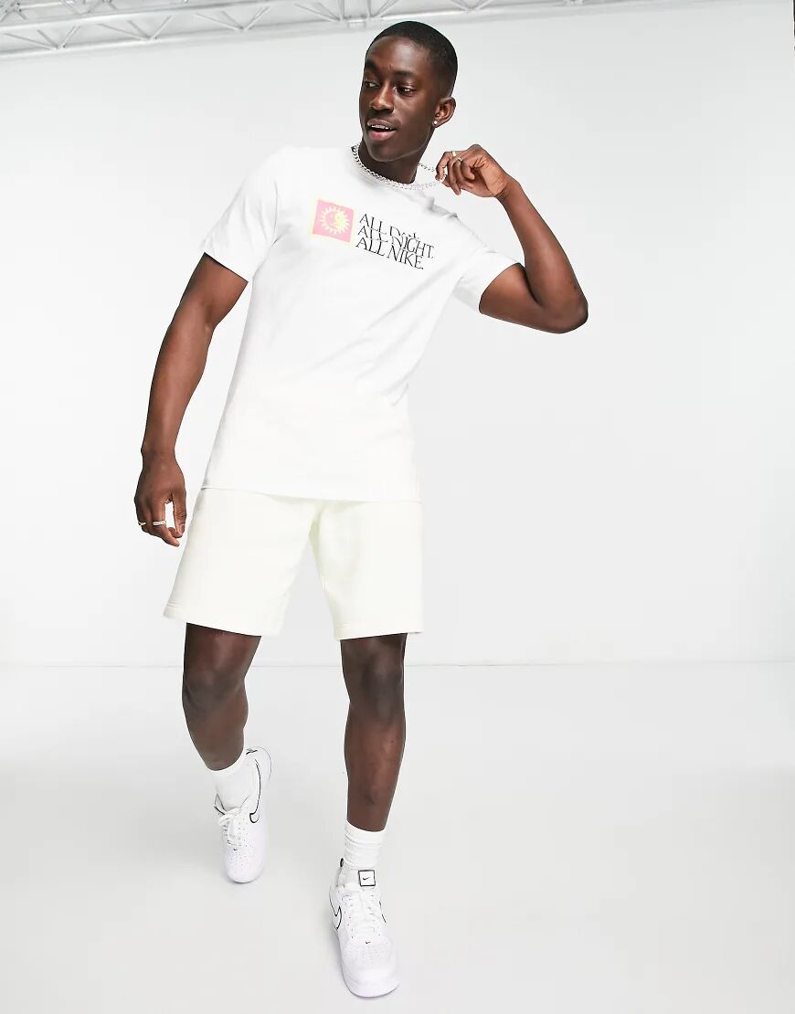 Nike verbiage graphic t-shirt in white  White