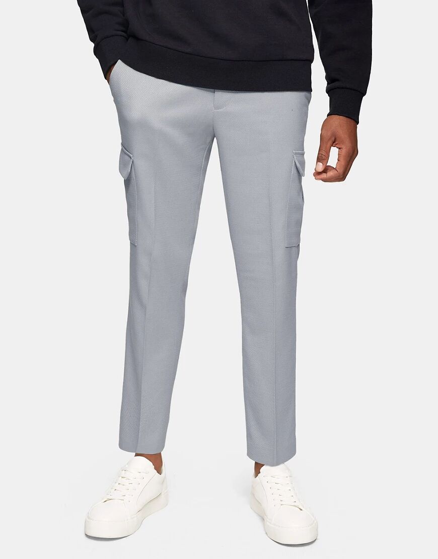Topman skinny cargo trousers in grey  Grey