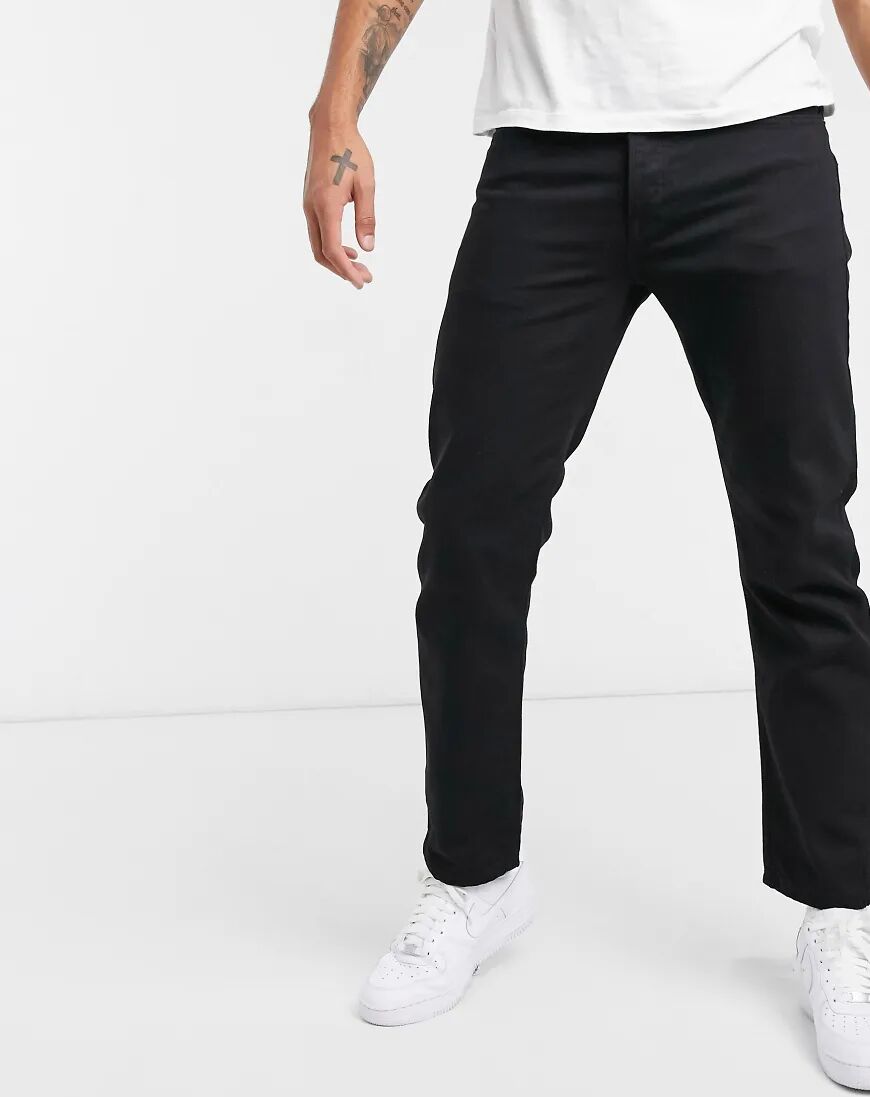 Topman straight jeans in black  Black