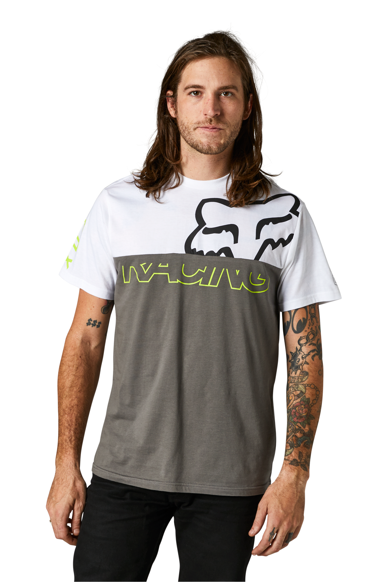 FOX T-Skjorte FOX Skew SS Crew Hvit