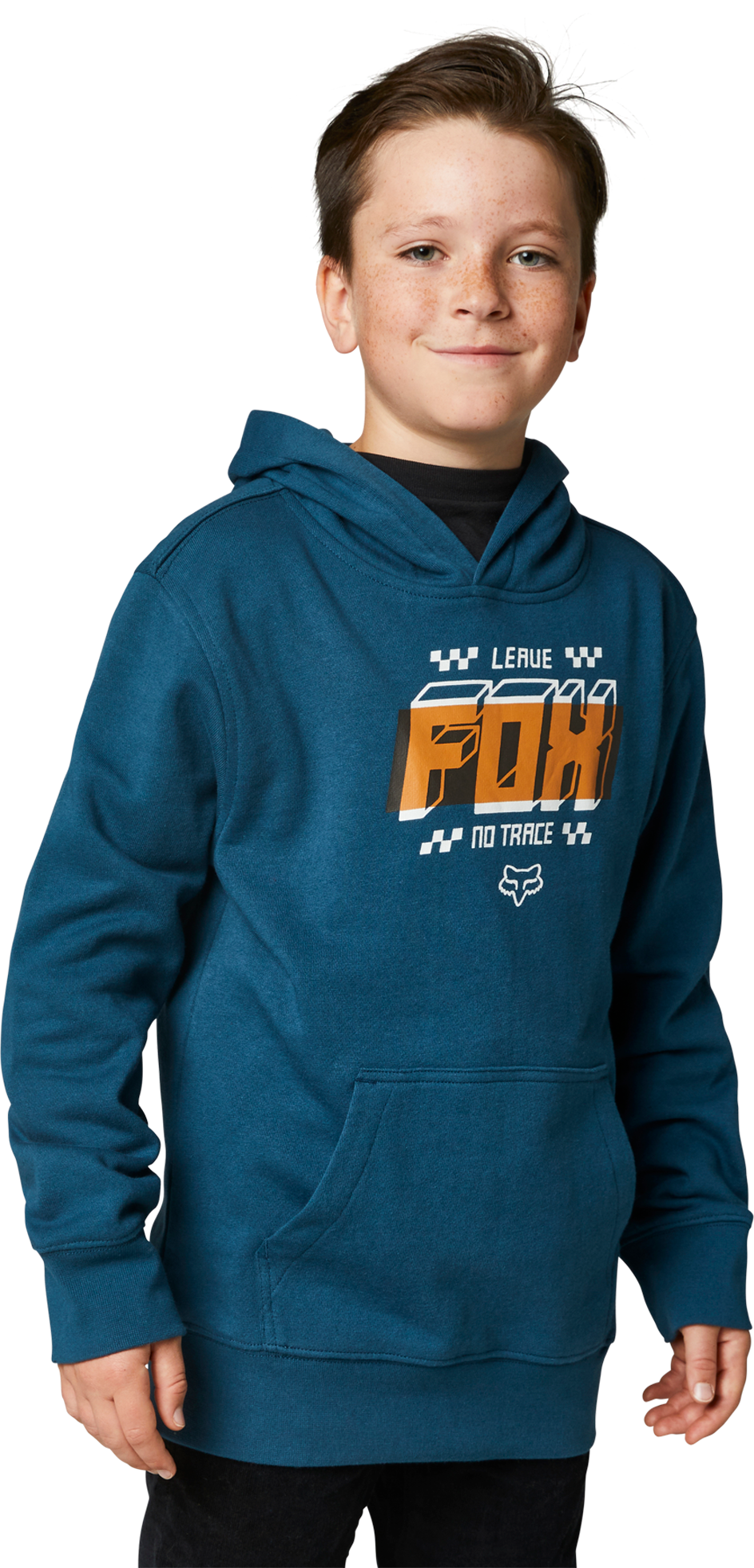 FOX Hoodie FOX Fullstop PO Fleece Barn Mørkeblå